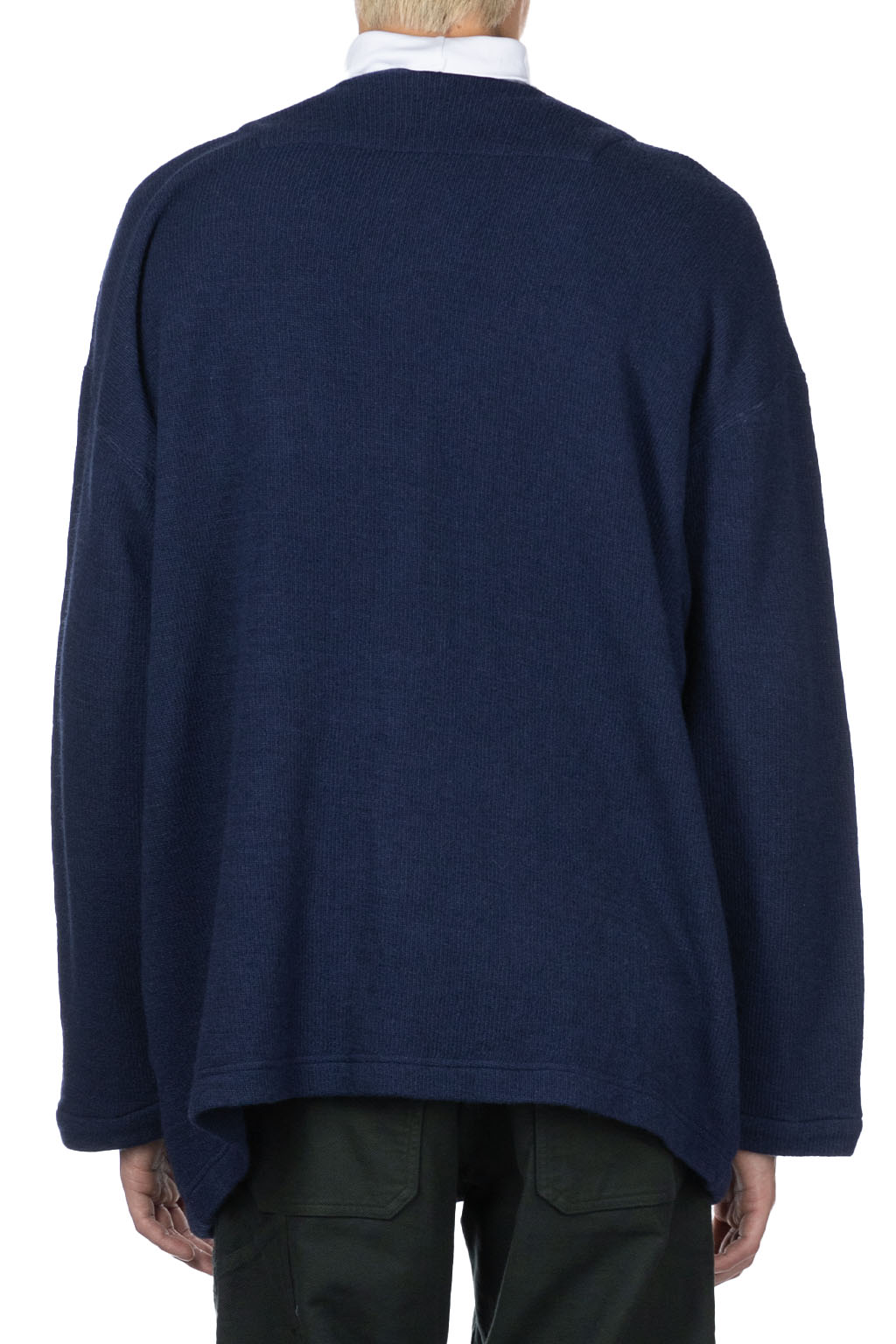 ts(s) - Double Face Jersey 4 Button Cardigan - Navy